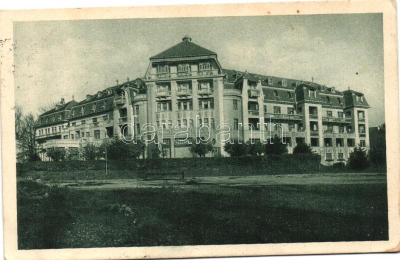 Pöstyén-fürdő, Thermia palace szálloda, déli front, Piestany, hotel