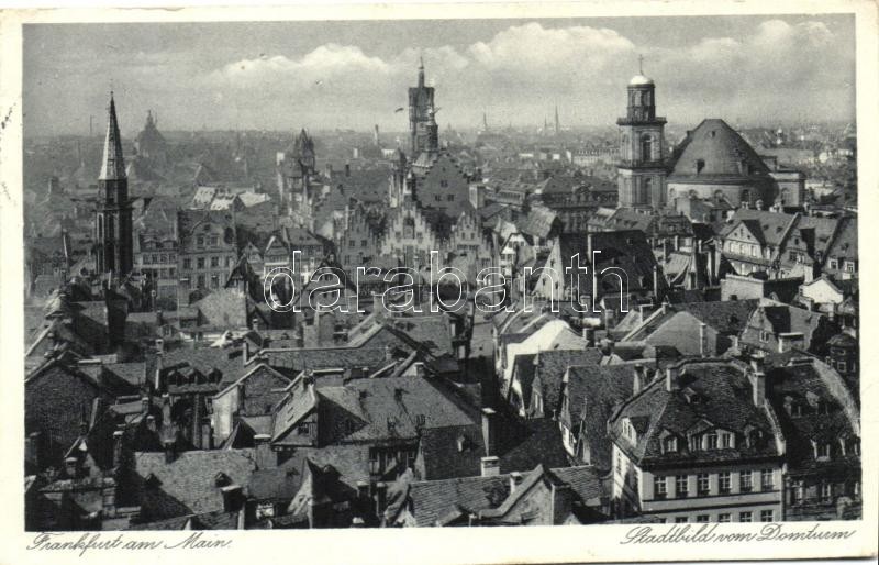 Frankfurt am Main, view from the cathedral tower