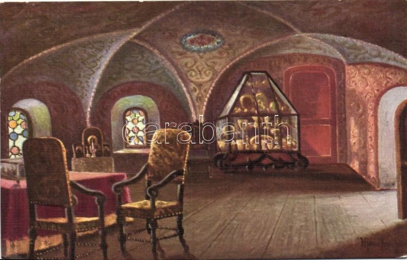 Moscow, Gothic hall in the Romanov Boyars castle s: Konstantinoff