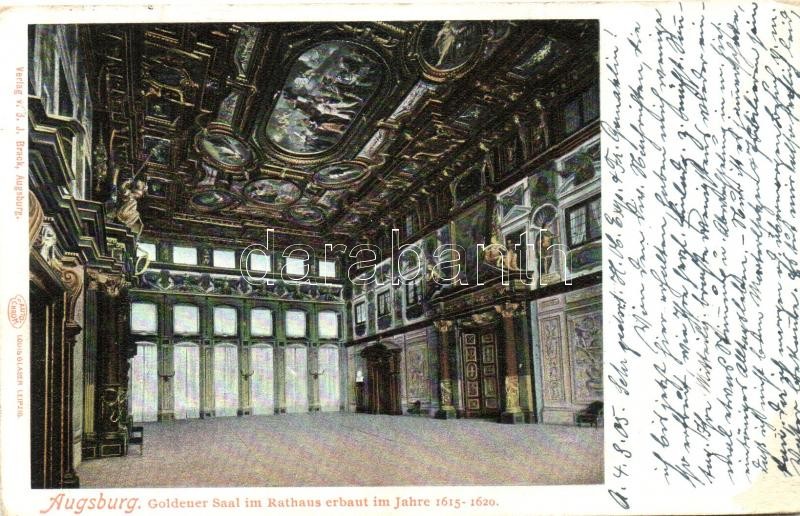 Augsburg, Goldener Saal im Rathaus / town hall, interior, golden hall