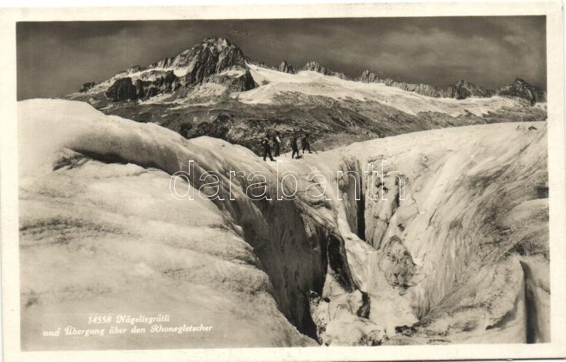 Nägelisgrätli, Übergang über den Rhonegletscher / mountain