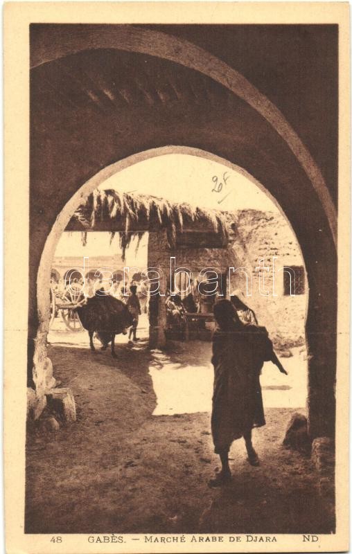 Gabes, Djara Arabian market, merchants