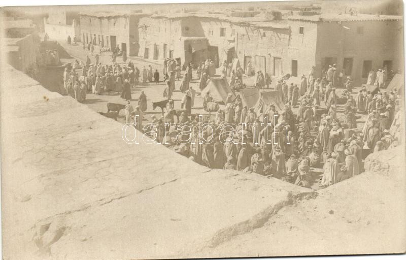 1928 Arabian folklore, market photo, 1928 Arab folklór, piac, photo