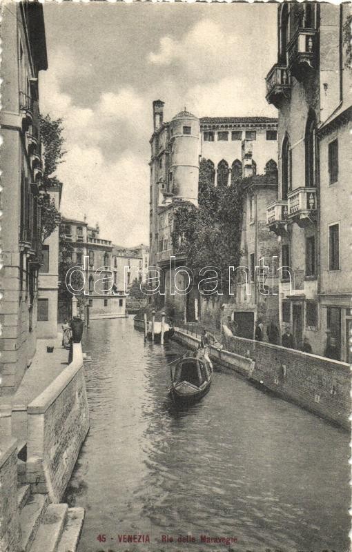 Venice, Venezia; Rio delle Maravegie, Velence, Rio delle Maravegie
