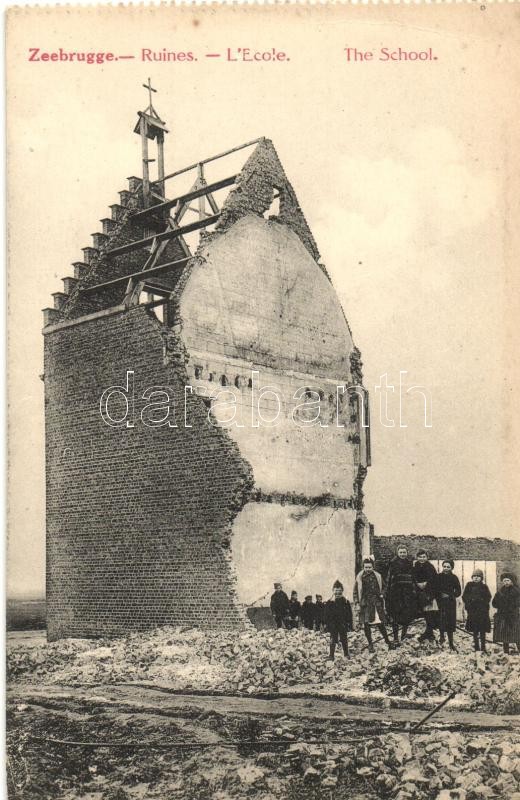 Zeebrugge, School ruins