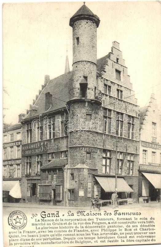 Ghent, Gand; Maison des Tanneurs / mason, cafe