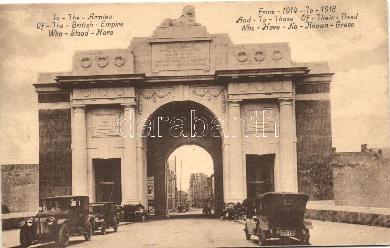 Ypres, The Menin Gate Memorial, automobile