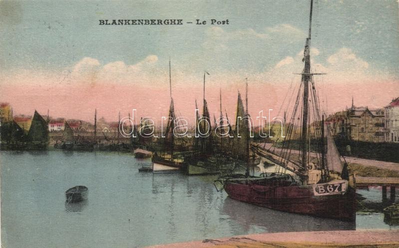 Blankenberge, port, ships