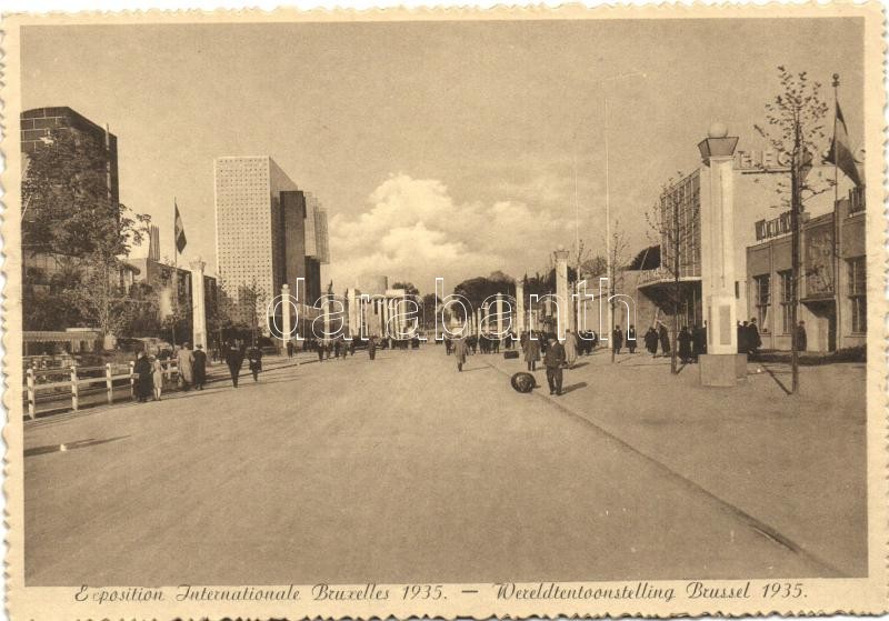1935 Brussels, Bruxelles; International Exposition, Gros Tilleul avenue