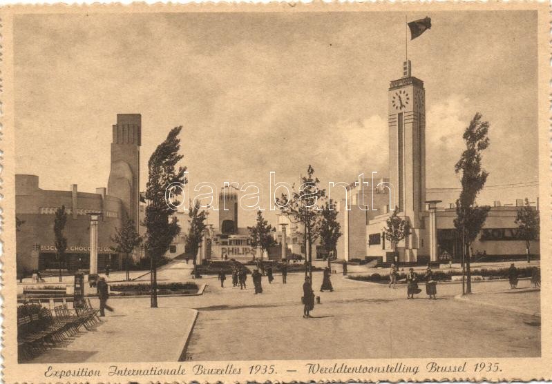 1935 Brussels, Bruxelles; International Exposition, Colonial avenue
