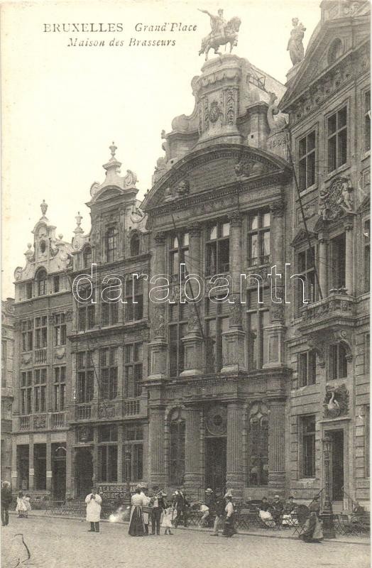 Brussels, Bruxelles; Grand Place, Maison des Brasseurs / square, home of the Brewers
