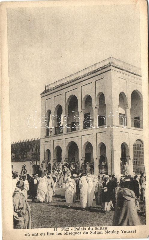 Fez, Sultan palace, funeral of Moulay Youssef sultan