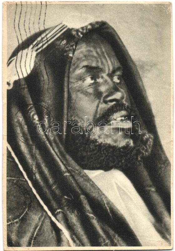 Capo Abissino / African folklore, Abyssinian chief, Abesszin vezető