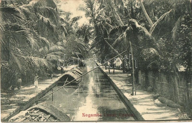 Negombo, Negambe; canal