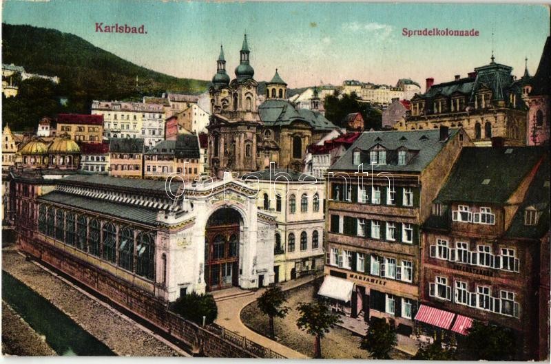 Karlovy Vary, Karlsbad; Sprudelkolonnade, Mariahilt