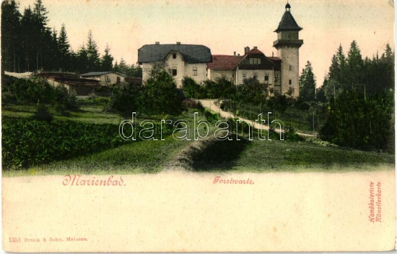 Marianske Lazne, Marienbad; Forstwarte / forest observation building