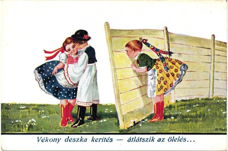 Vékony deszka kerítés - átlátszik az ölelés... s: Bernáth, Hungarian folklore s: Bernáth