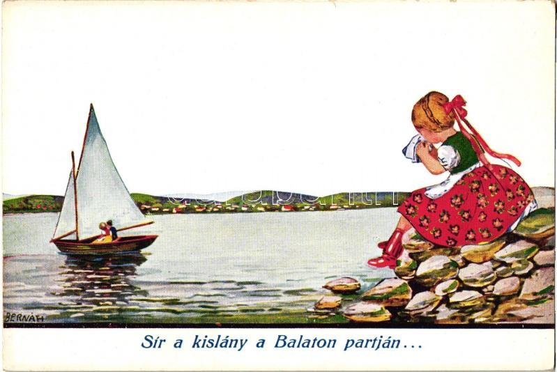 Hungarian folklore, Lake Balaton s: Bernáth, Sír a kislány a Balaton partján s: Bernáth