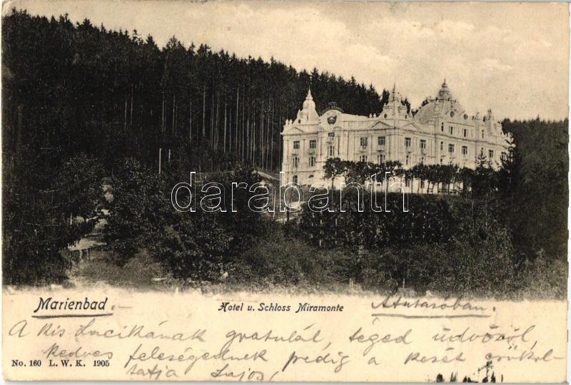 Marianske Lazne, Marienbad; Hotel and castle Miramonte