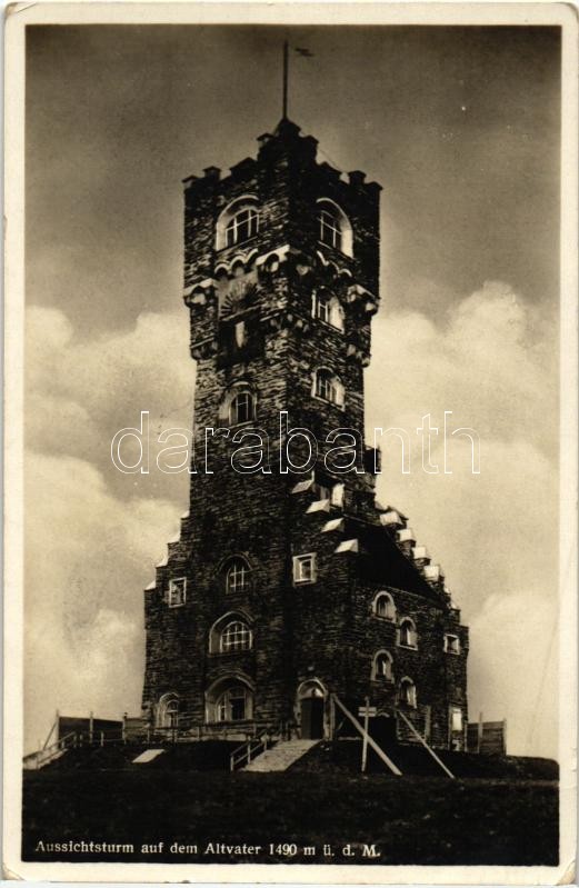 Hruby Jeseník, Altvatergebirge; Aussichtsturm / lookout tower