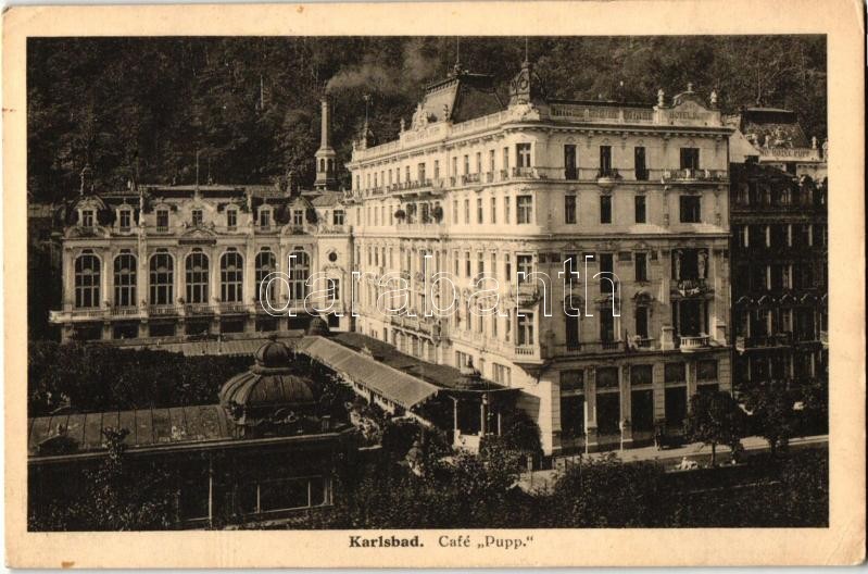 Karlovy Vary, Karlsbad; Cafe Pupp