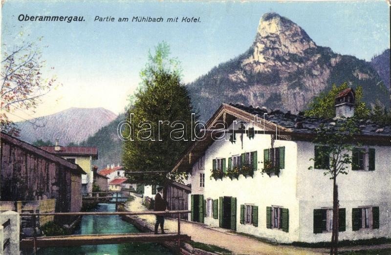 Oberammergau, Mühlbach, Kofel / mill