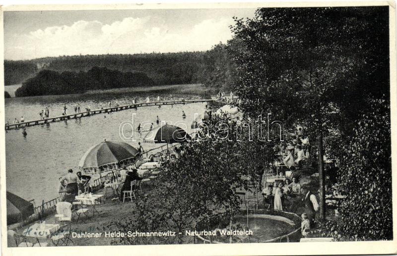 Dahlen, Heide-Schmannewitz, Naturbad Waldteich / lake, beach