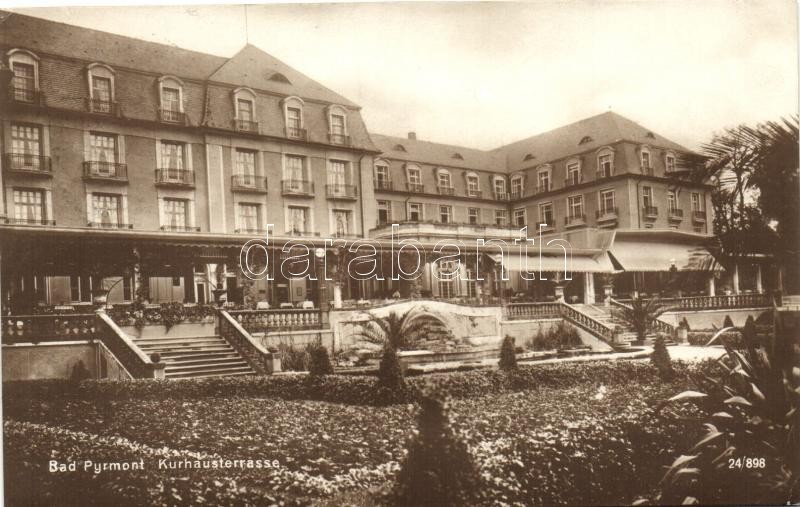 Bad Pyrmont, Kurhausterrasse / spa terrace