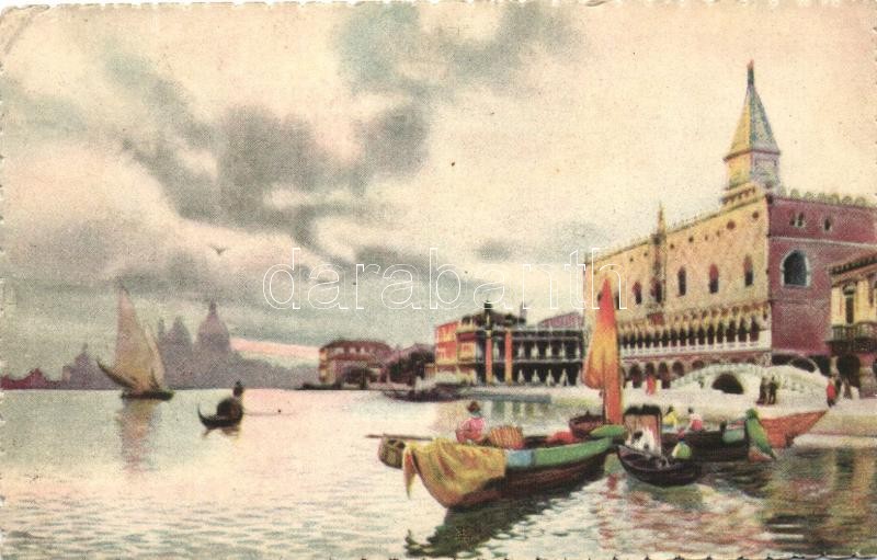 Venice, Venezia; Riva degli Schiavoni / port, A. Scrocchi 4338-2.