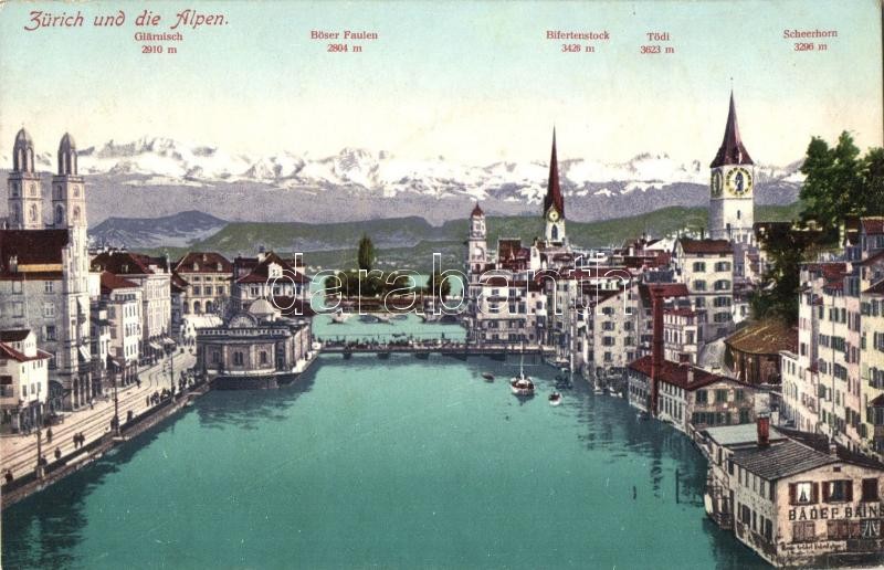 Zürich, Alpen