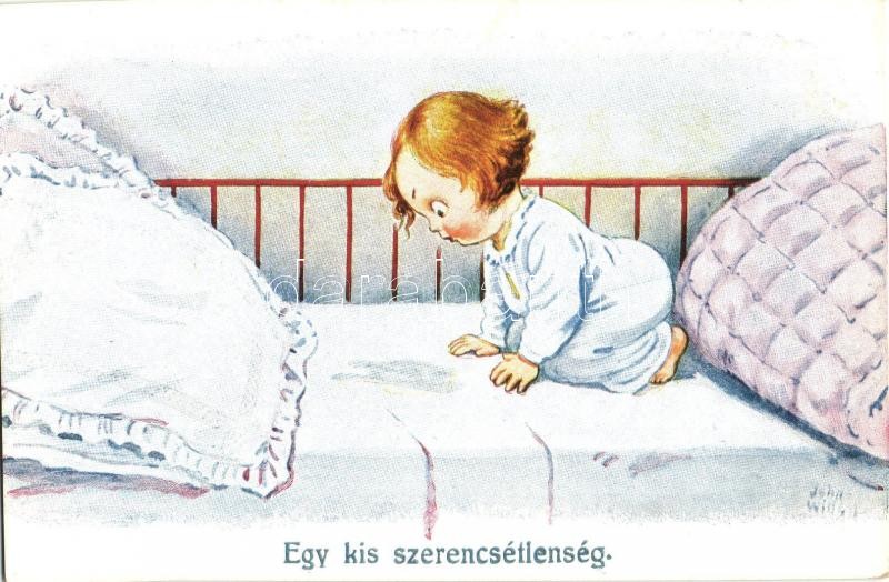 Child, humour, W.S.S.B. 8461. s: John Wills, Egy kis szerencsétlenség / Gyerek, humor, W.S.S.B. 8461. s: John Wills