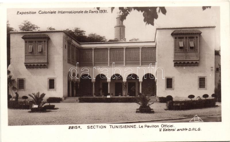 1931 Paris, Exposition Coloniale Internationale, Section Tunisienne, Le Pavillon Officiel / International Colonial Exposition, Tunisian Section, Officer's pavilion