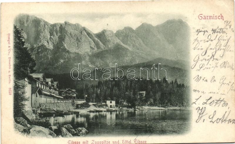 Garmisch-Partenkirchen, Eibsee, Zugspitze, Hotel Eibsee