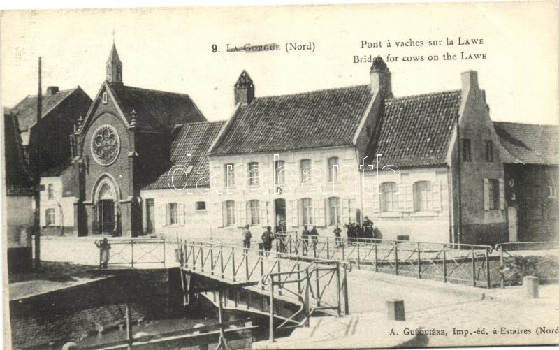 La Gorgue, Bridge for cows on the Lawe