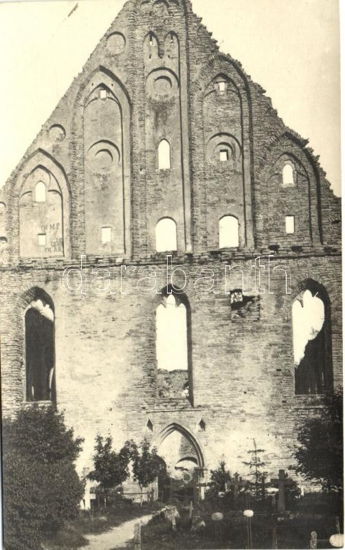 1928 Tallinn, church ruins, J&amp;P Parikas photo
