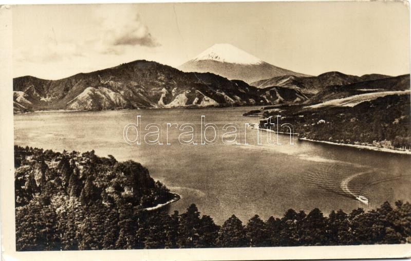 Mount Huzi viewed from the Lake Asino-ko