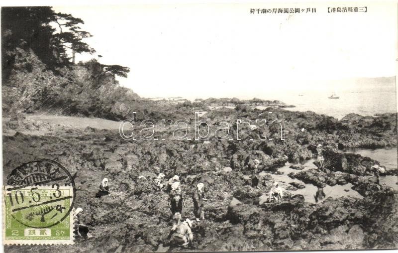 Japanese folklore, fishing ladies, Japán folklór, halásznők