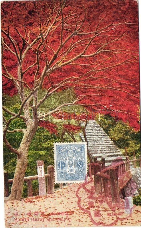 Momiji Bashi bridge, maple