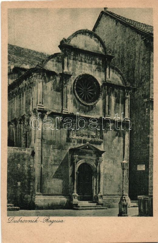 Dubrovnik, Ragusa; church