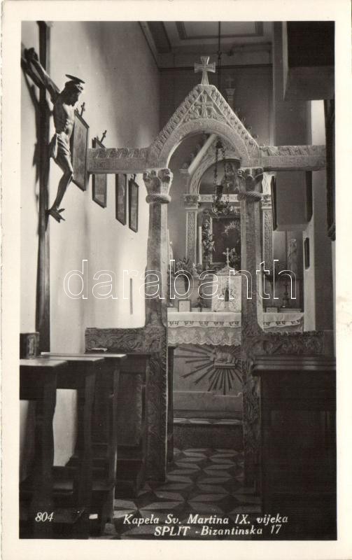 Split, Bizantinska, Kapela Sv. Martina  / church interior, chapel