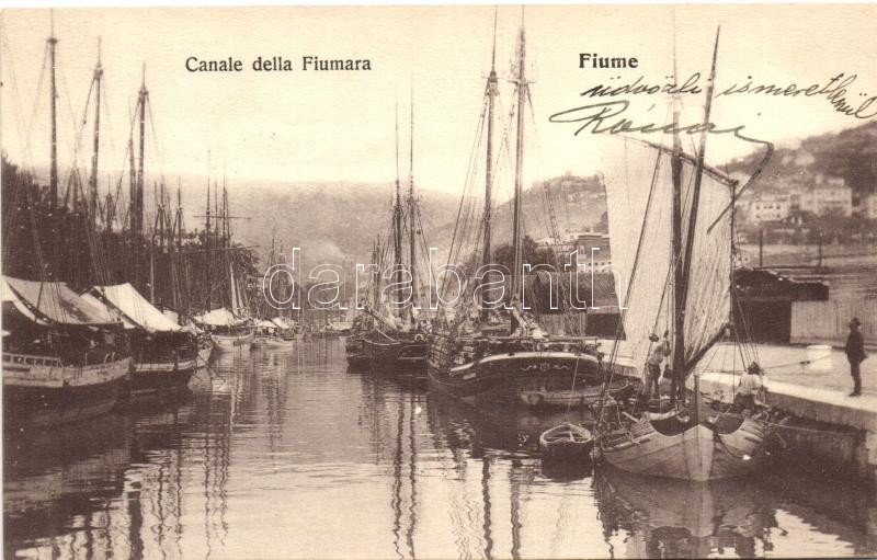 Fiume, Canale della Fiumara, ships