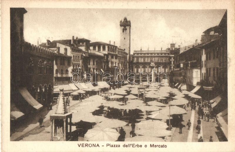 Verona, Piazza dell'Erbe o Mercato / square, market