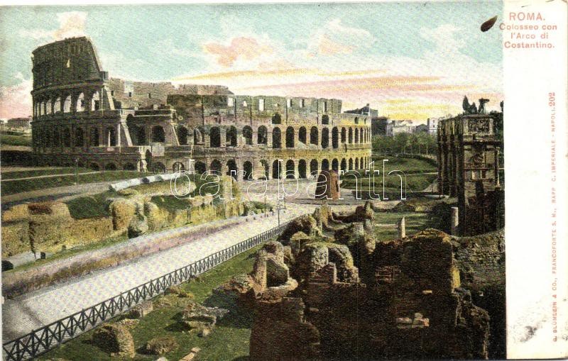 Rome, Roma; Colosseum, Constantin Arch