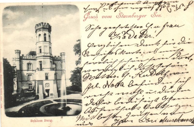 1899 Starnberger See, Schloss Berg / castle