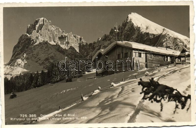 Seiser Alm, Alpe di Siusi; Rifugio di Sataria / rest house