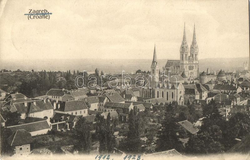 Zagreb, cathedrale, Zágráb, templom