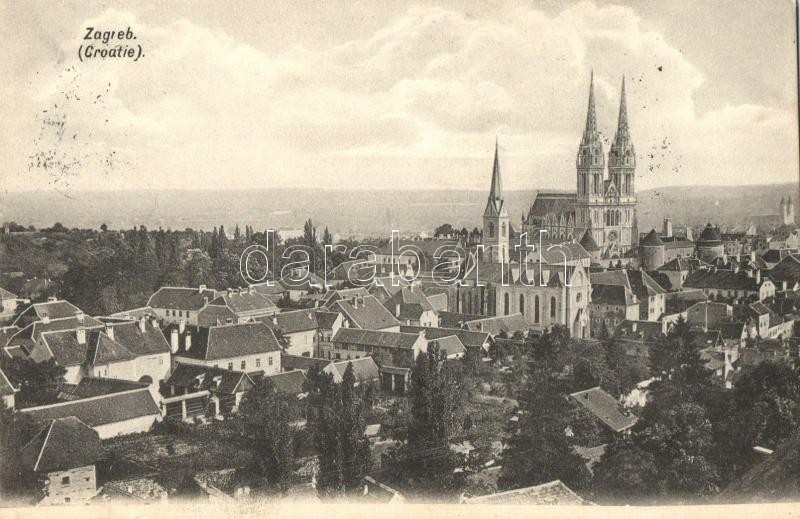 Zagreb, cathedrale, Zágráb, templom