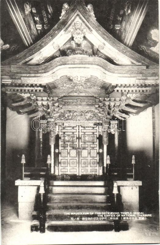 Sendai, The Mausoleum of the Date Zuiho temple, interior