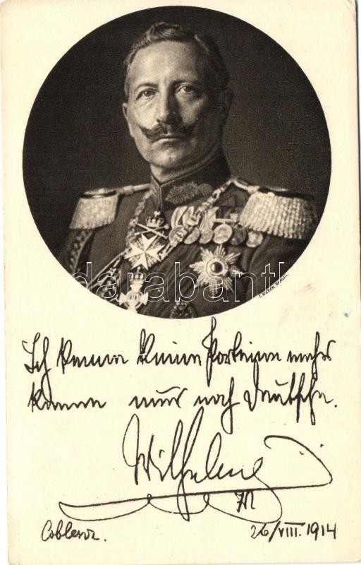 Wilhelm II, Roten Kreuz s: E. Bieber