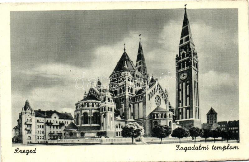 Szeged, Fogadalmi templom; kiadja Szépkuti Sándor